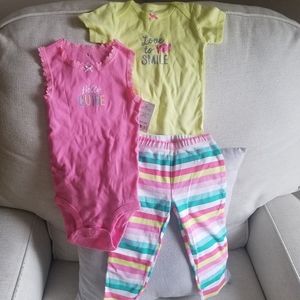 🌟4/$10 Brand New 3 piece Carter's outfit 12m